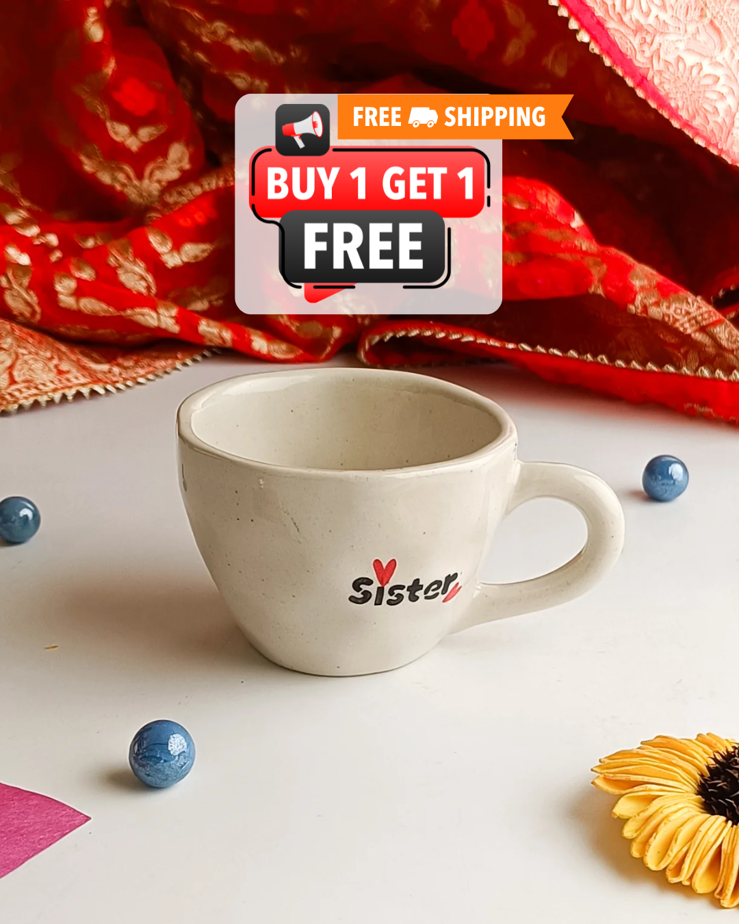 Best Crazy Sister Mug (per pc)